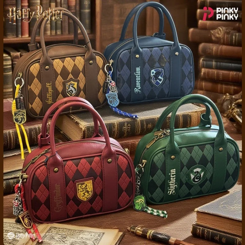 Pinky Harry Potter Shoulder Bag Vintage Preppy Crossbody Bag for Daily Halloween Christmas Birthday Gift for Students Fans Women
