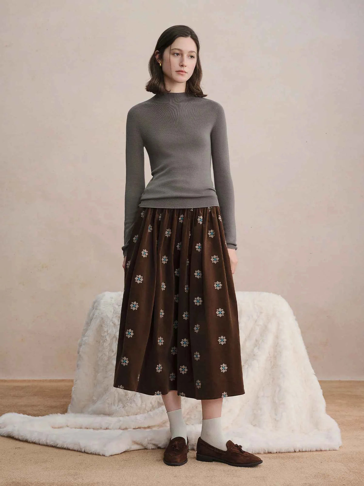 DUSHU Seamless Half-high Collar Pure Wool Pullovers Women Plus Size Autumn Winter Bottoming Sweater Solid Soft Breathable Tops