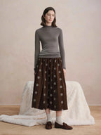DUSHU Seamless Half-high Collar Pure Wool Pullovers Women Plus Size Autumn Winter Bottoming Sweater Solid Soft Breathable Tops