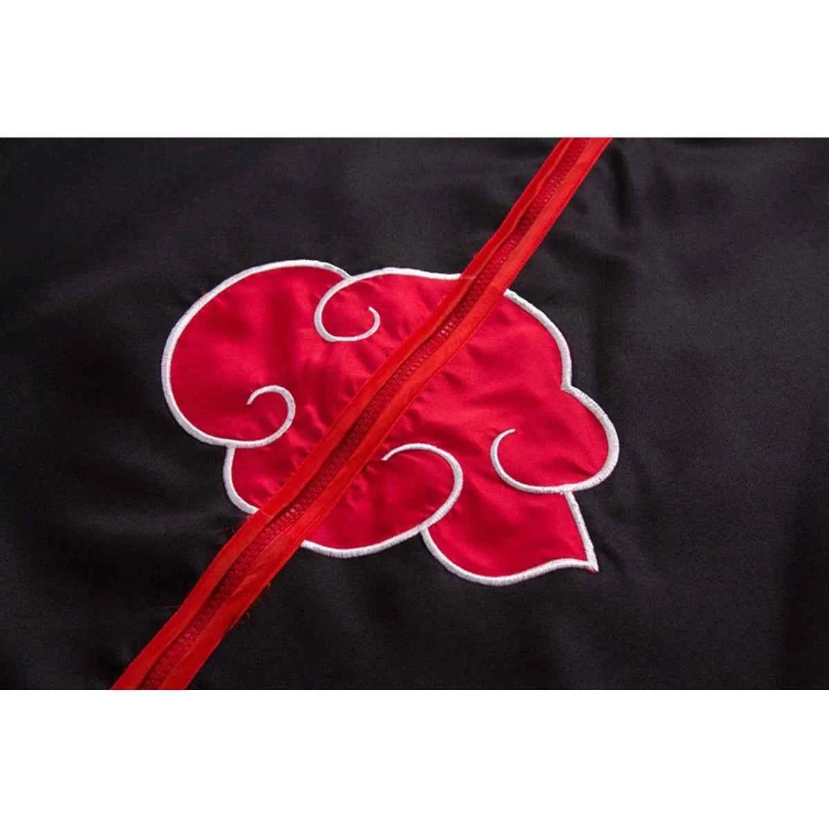 Akatsuki Uchiha Itachi Cloak for Kids Adult Long Black Robe Capes Halloween Carnival Cosplay Costume with Accessories