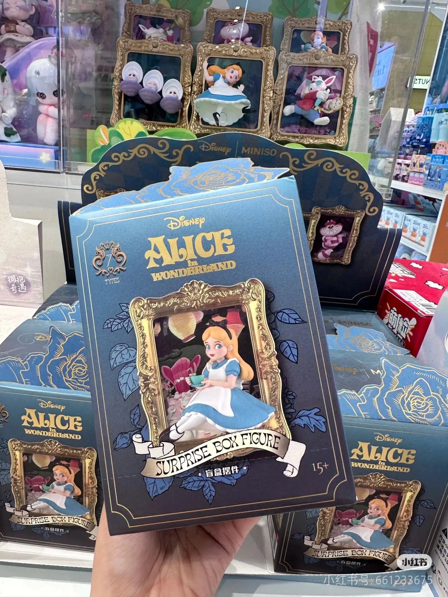 Original Disney Alice In Wonderland Blind Box Art Gallery Series Trendy Collectible Desktop Ornament Model Birthday Gift SS69