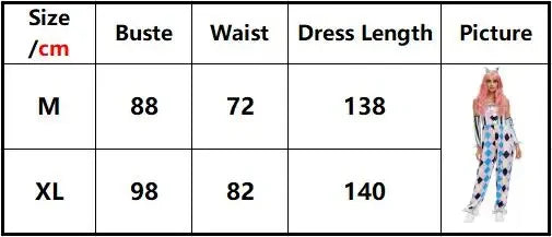 Women's Naughty Clown Costume Jumpsuit with Headwear & Gloves
