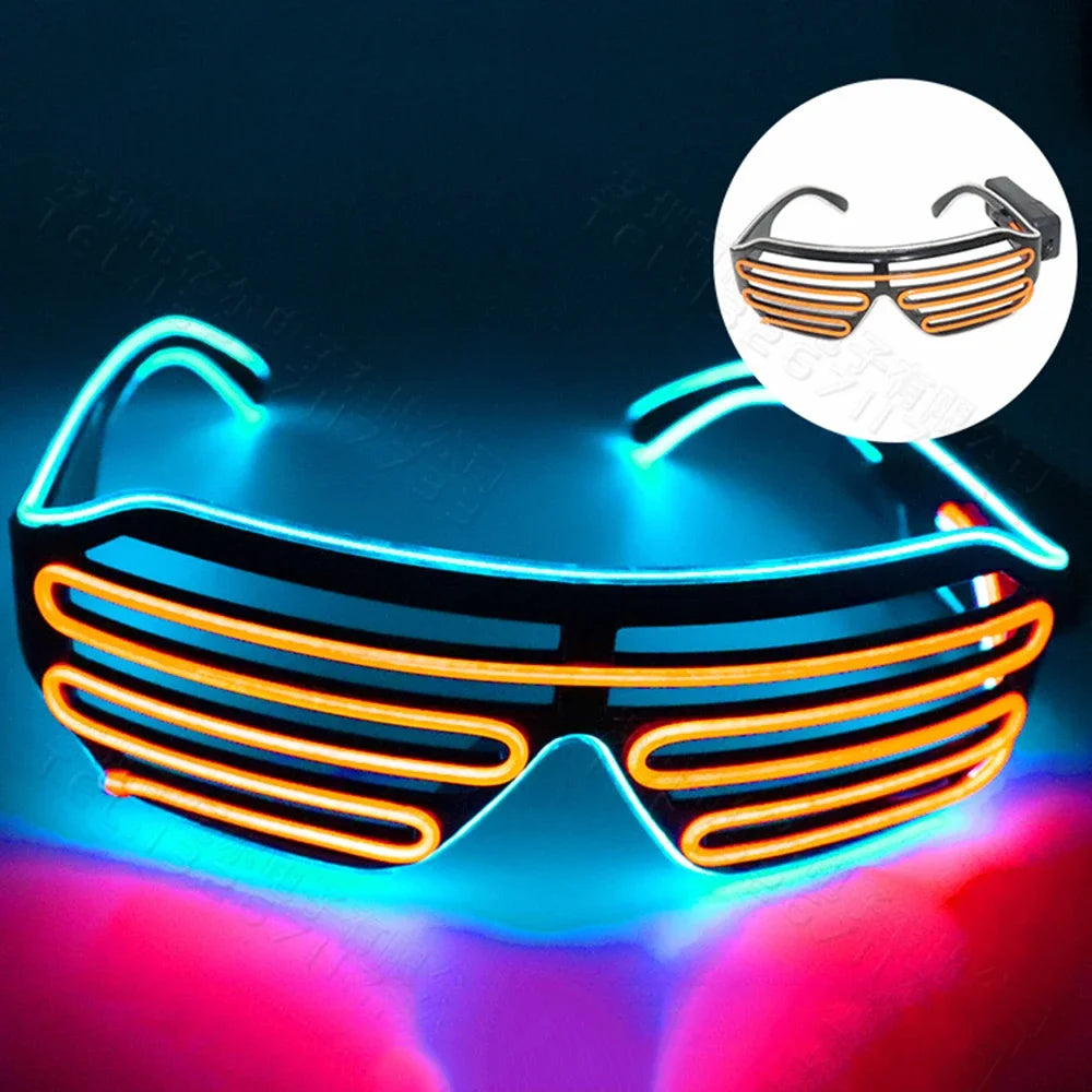 LED Glow Glasses with Blinking Modes for Parties