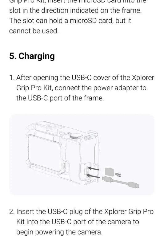 Insta360 Xplorer Grip Pro Kit Built-in 2010mAh Battery Handle Street Photography for Insta 360 Ace Pro 2 Original Accessories