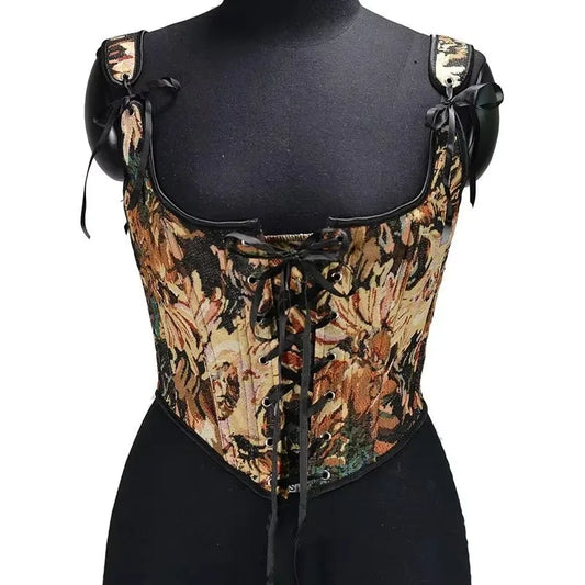 SS69 Lolita Corset Camisole Top - Y2K Underbust Body Shaper Polyester Blend