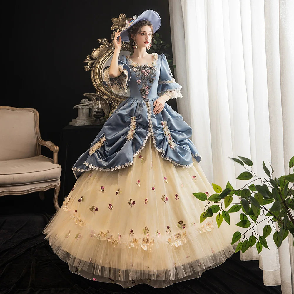 New Victorian Masquerade Ball Gown for Women, 18th Century, Marie Antoinette Costume, Historical Theater Clothing, Party Dress