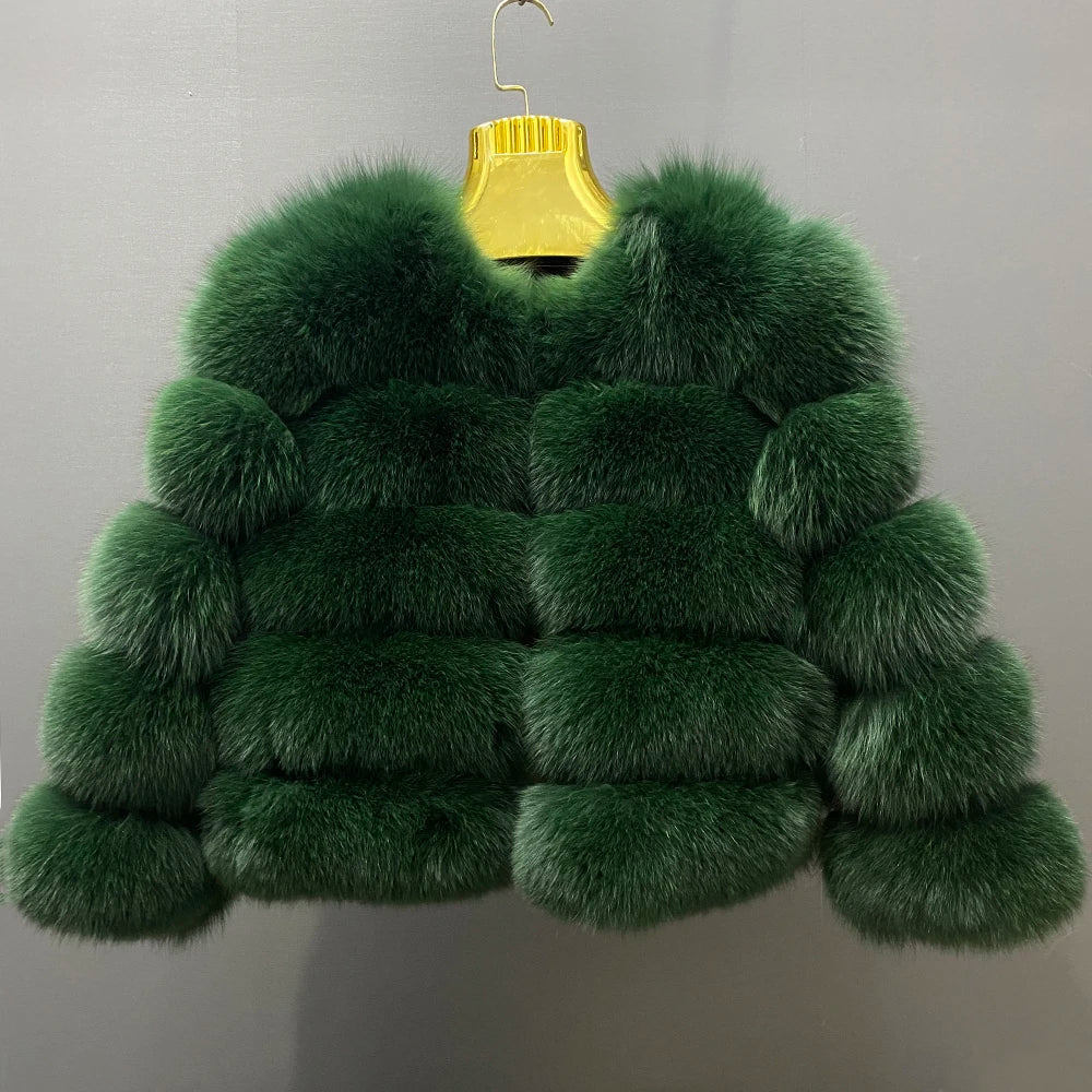 Winter Women's Cold Coat Top Fox Jackets For Women clothing Natural Real fox Fur Jacket Coats For Women Fur Jacket In Promotion