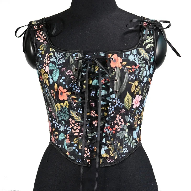 VISIVANEC Lolita Corset Tank Top Women's Slimming Bustier