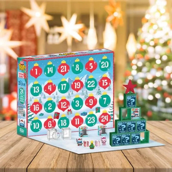 Funko Pop Bitty Countdown Calendar: Stitch Holiday 24 Days of Surprises Collectible Vinyl Mini Figures Mystery Box Gift Idea fo SS69