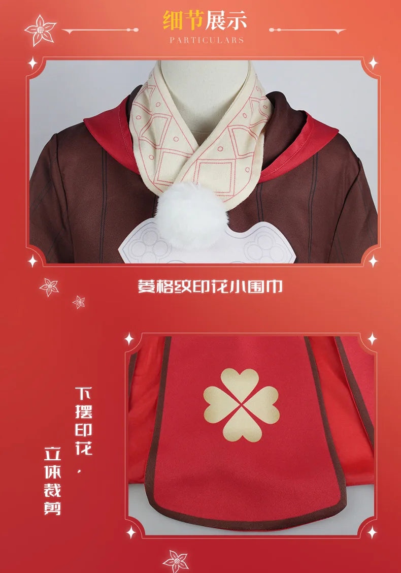 Genshin Impact Klee Cosplay Costume Set with Wig