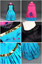 Girls Princess Cosplay Costume Dress - Flower Print