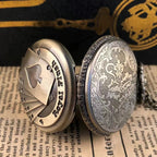 Vintage bronze poker cartoon quartz pocket watch the best gift for children men and women SS69