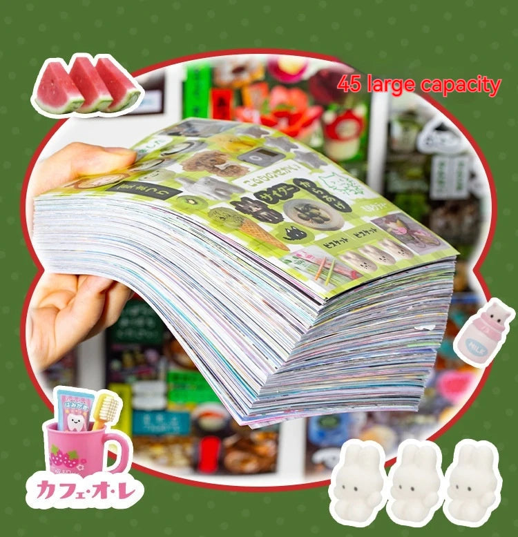 45pcs Japanese Retro Early Style Manga Cut Film Sticker Book Kawaii Girl Scrapbook Journal DIY Deco Cute Showa Phone Case Decals SS69