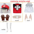 Genshin Impact Klee Cosplay Costume Set with Wig