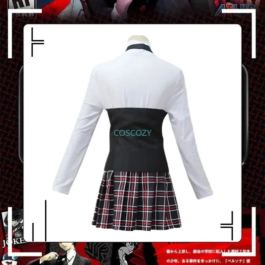 Game Cosplay Costume Queen Makoto Niijima Cosplay Costume Woman School Uniform Christmas Carnival Party Dress Wig Costumes SS69