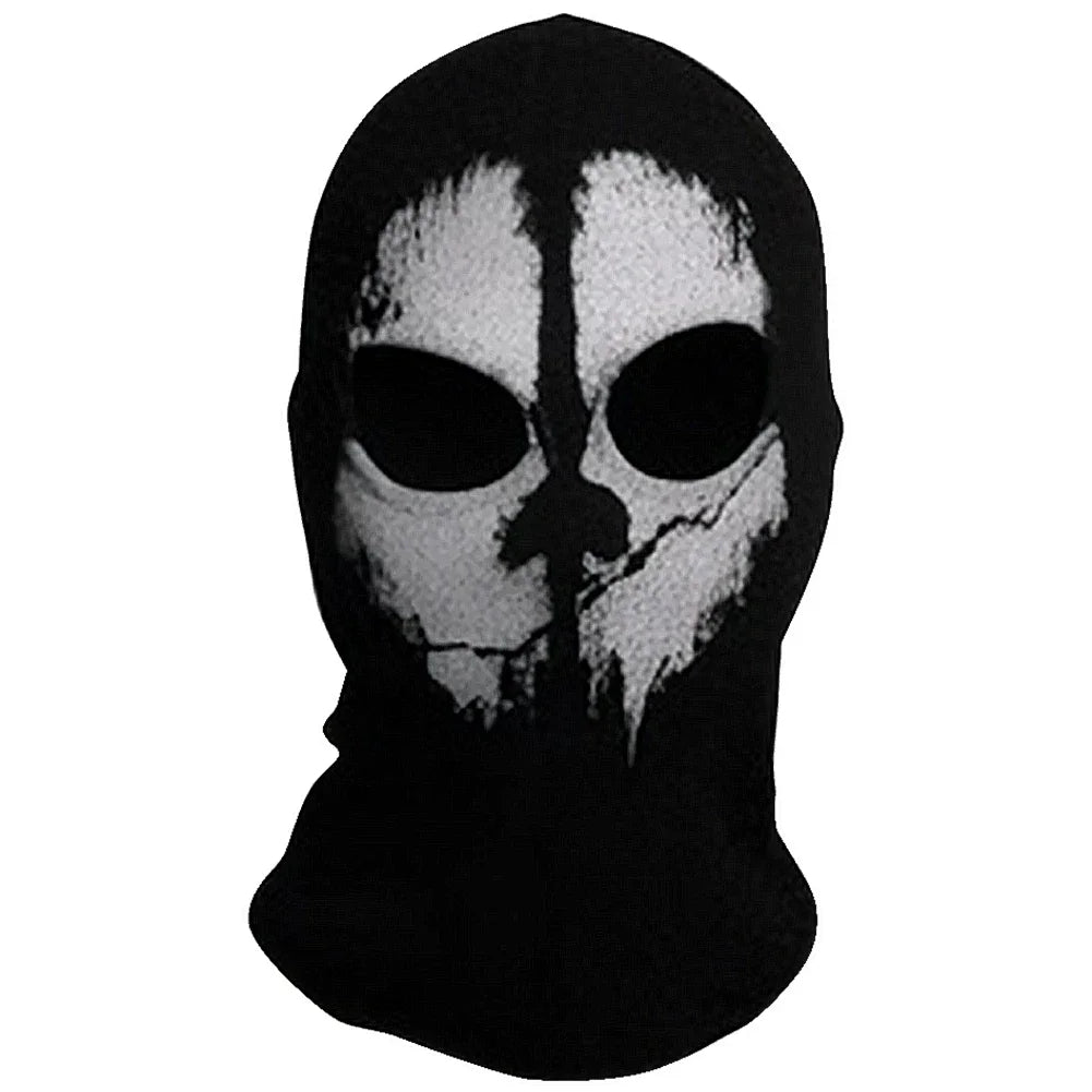 Ghost Skull Balaclava Full Face Mask for Cosplay & Cycling
