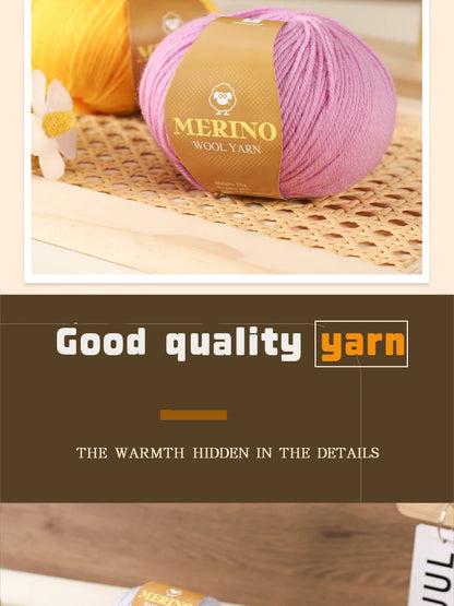 500g of High-Quality 212 Medium-Fine Alpaca Wool Yarn, Suitable for Knitting Sweaters, Scarves, and Hats, 10 Skeins/Pack