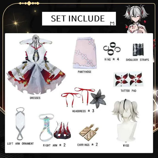 Chun Cosplay Costume Wuthering Waves Carnival Uniform Wig Anime Halloween Costumes Women Game Character Outfits