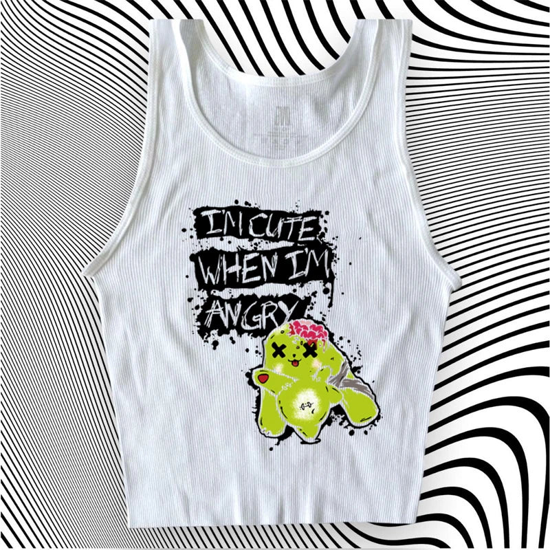 Crop Top Sexys 2000s Y2k Tops With Suspenders Corset Top for Women Harajuku Aesthetic Clothing Women's Cropped Tanks & Camis Emo SS69 13.69 White / XXL