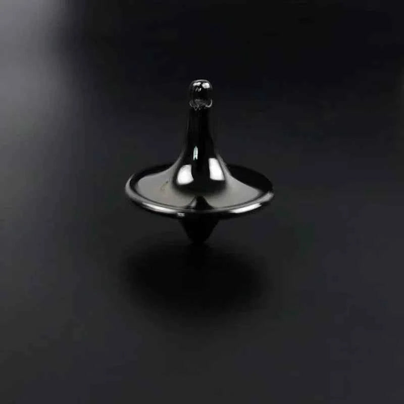Hot Movie Totem Metal Gyro Silvery Hand Spinning Top Fingertips Small Cyclone Gyroscope Anti Stress Fidget Toys for Adult Gifts