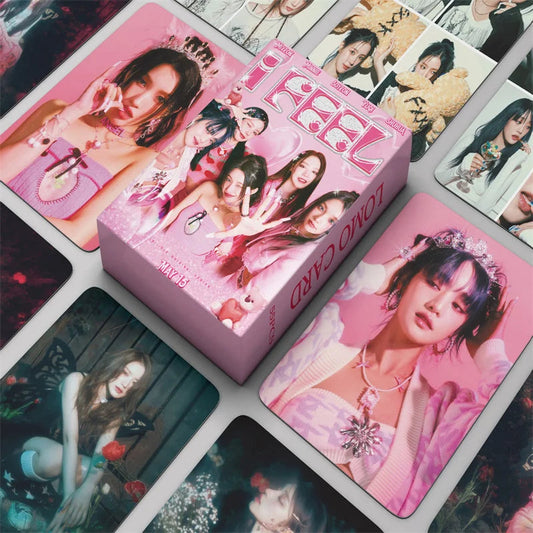 KPOP 55cards/set (G) I-DLE Album Card I FEEL Album GIDLE Ye Shuhua MINNIE Printed Photo Card LOMO Card Gift For Girls Collection SS69
