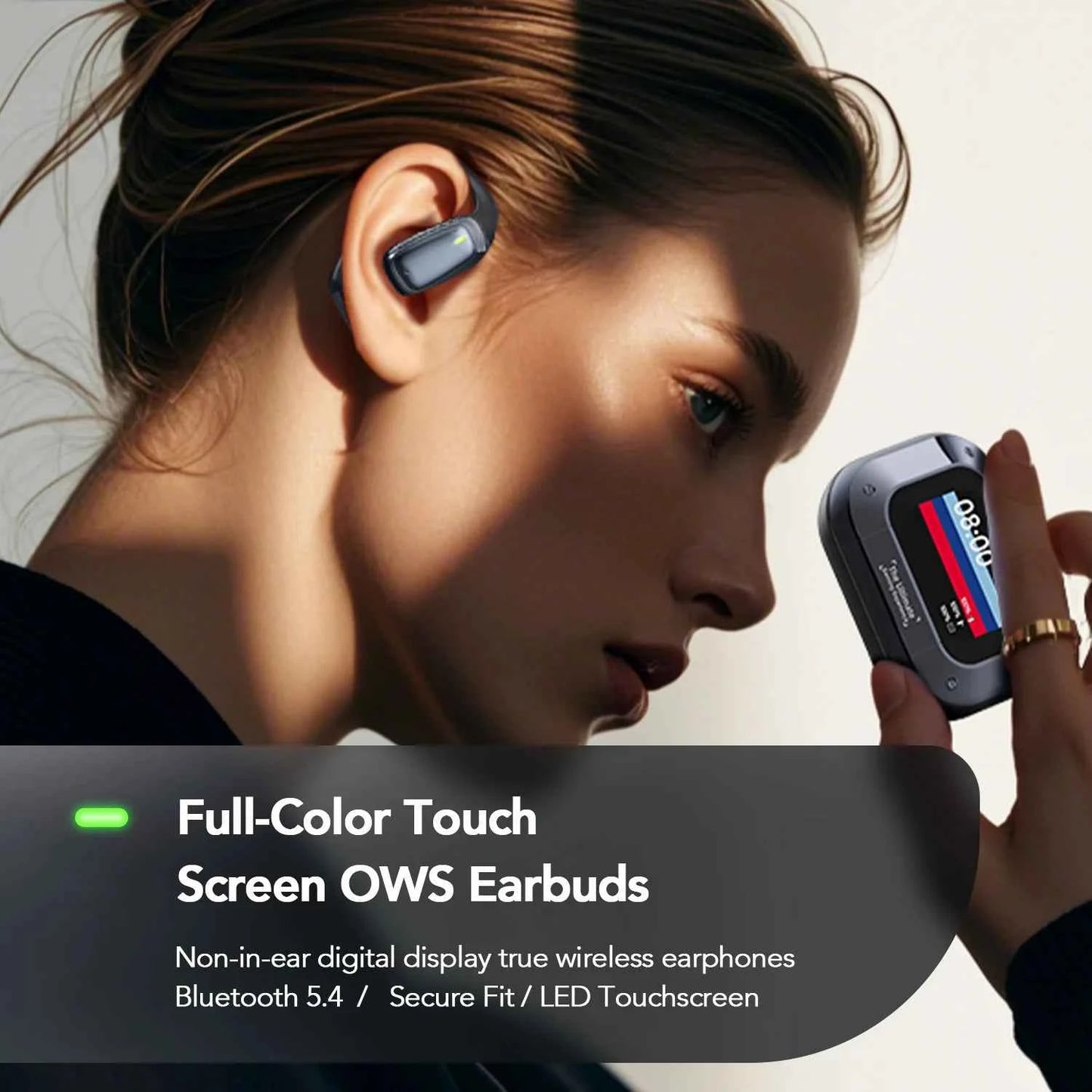 HTC NE25 Bluetooth V5.4 Headphones Wireless LED Digital Display Earphones Noise Reduction Headset New Super Long Endur