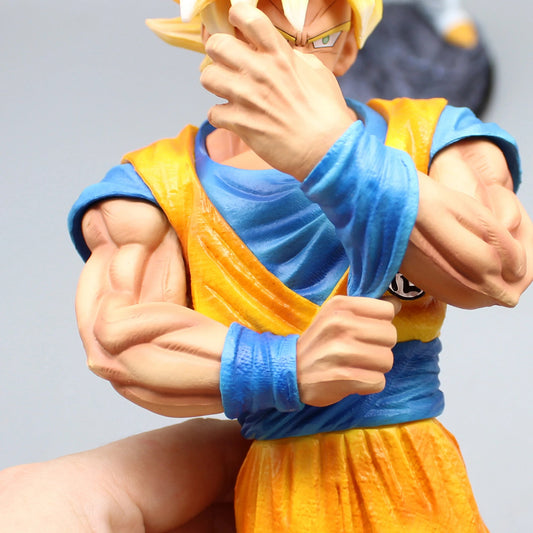 32cm Dragon Ball Z Son Goku Vegeta Anime Action Figures Super Saiyan Pvc Collection Model Doll Statue 2pcs/set Toy For Kids Gift SS69