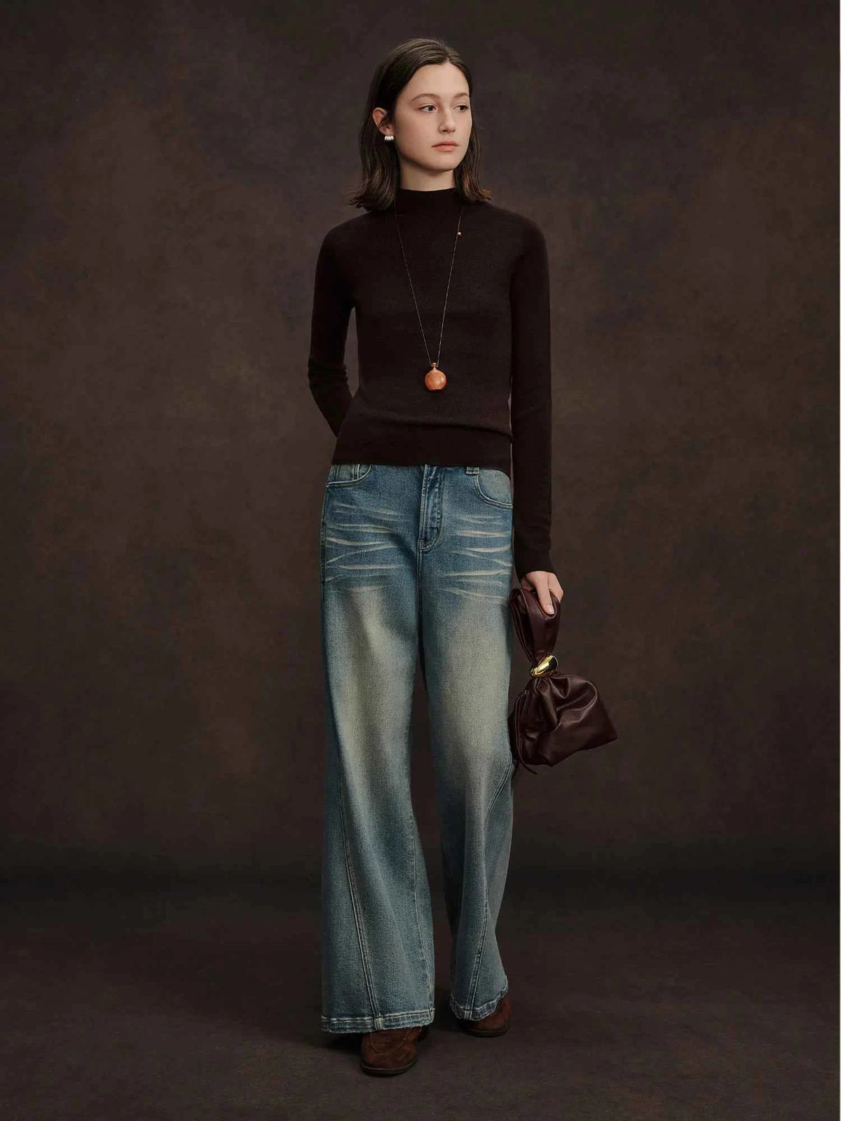 DUSHU Seamless Half-high Collar Pure Wool Pullovers Women Plus Size Autumn Winter Bottoming Sweater Solid Soft Breathable Tops