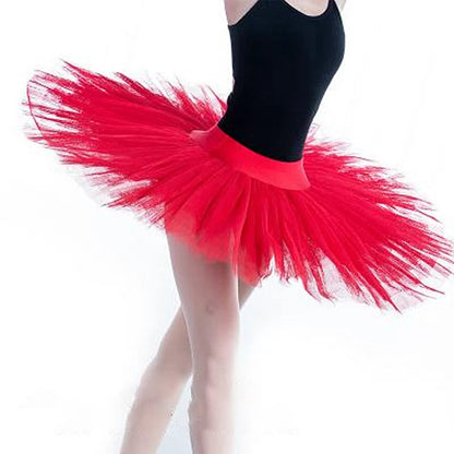 Professional Platter Tutu Black White Red Ballet Dance Costume For Women Tutu Ballet Adult Ballet Dance Skirt With Underwear SS69