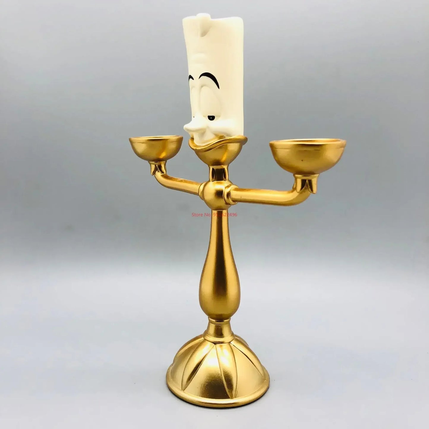 Beauty And The Beast Toys Anime Figure Night Lights Candlesticks Cogsworth Clock Ornaments Collectible Model Gift jewelry box