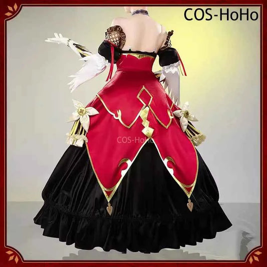 COS-HoHo Umamusume:Pretty Derby Gentildonna Game Suit Gorgeous Dress Uniform Cosplay Costume Halloween Party Role Play Outfit