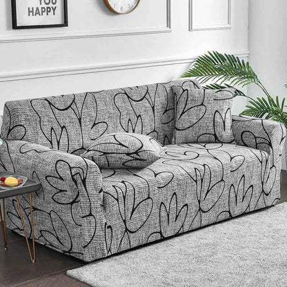 1pc Flower Printed Elastic Sofa Cover Antidirty Spandex Sofa Cover Furniture Protector for Bedroom Office Living Room Home Decor