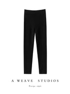 CHICUU Women 100% Cashmere Legging elasticity Slim Pants Autumn Winter Thick Basic Leggings Soft Warm Cashmere Knitwear SS69