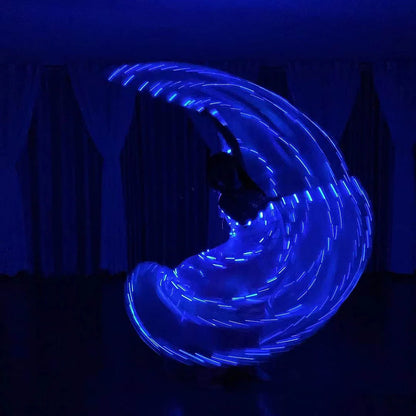 Belly Dance LED Isis Wings Both Sides Fluorescent Butterfly Performance Belly Dancing Bellydance Carnival Led Costumes Shows