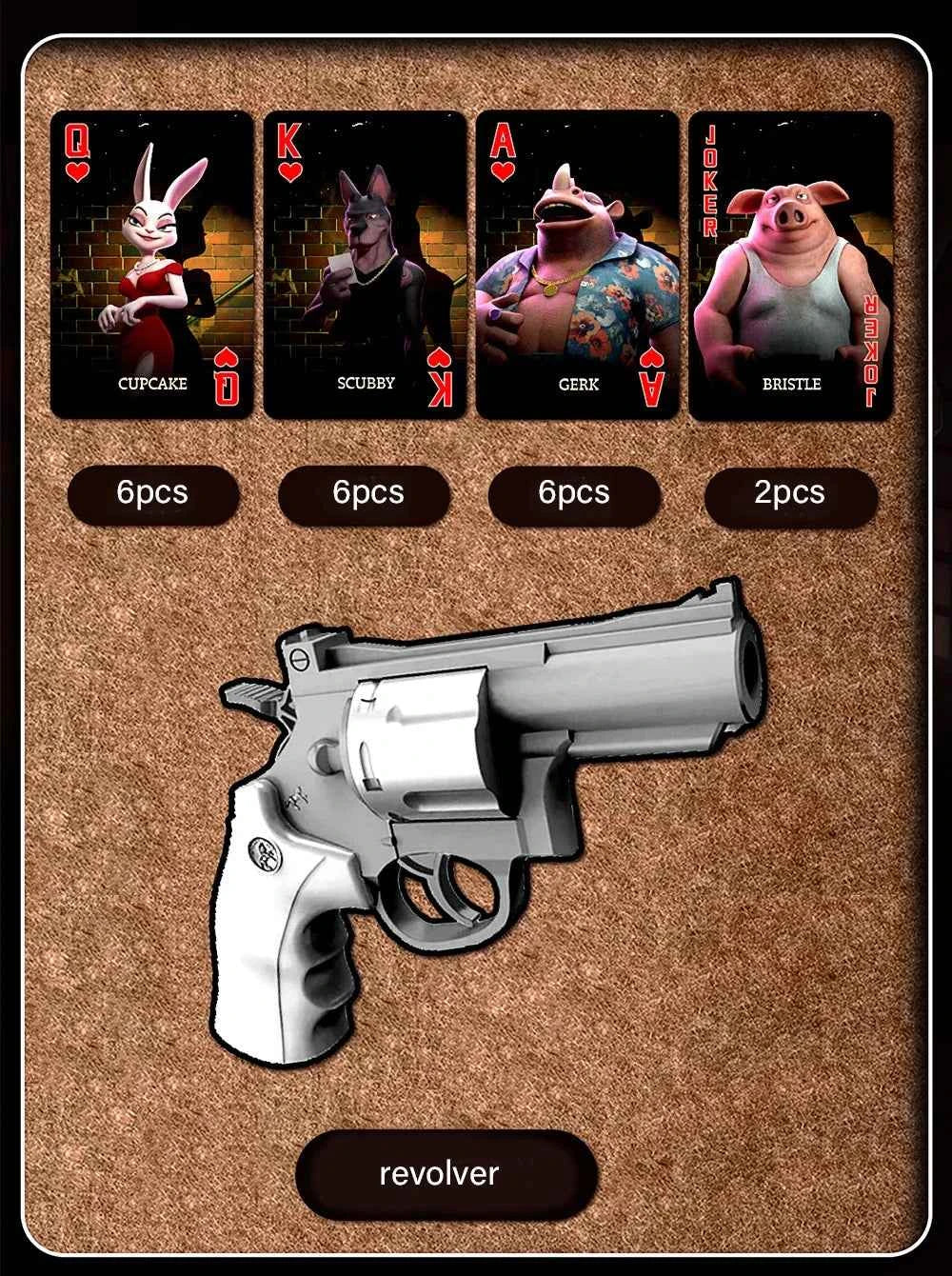 Liar's Bar Social Strategy Card Game - 20 Expertly Crafted Cards Cards with Themed Props for Holiday Parties, Family Reunions