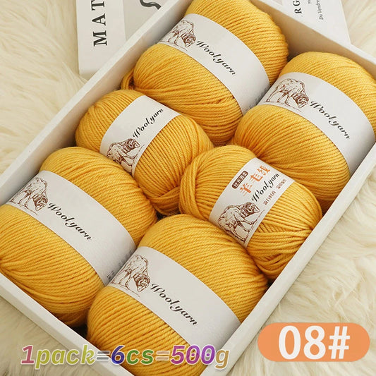 500g pure wool yarn fine count cashmere medium coarse yarn for making warm sweaters and scarves for autumn and winter