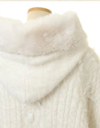 Godivana Lolita Faux Fur Cape with Batwing Sleeves