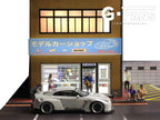 1/64 Scale Diecast Car Garage Diorama with LED Lighting