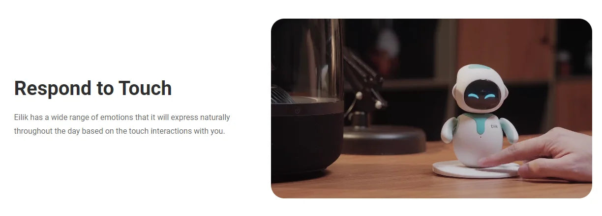 Duo Pack Eilik Smart Robot AI Artificial Intelligence Robots Accompany Lovely Children and Adults Desktop ai Pets 2pcs/set SS69