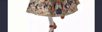 New Spring Chinese Style Female Long-sleeved Weaving Gold Hanfu Dress Set Suit Retro Top Suspender Dress and Pleated Skirt Set