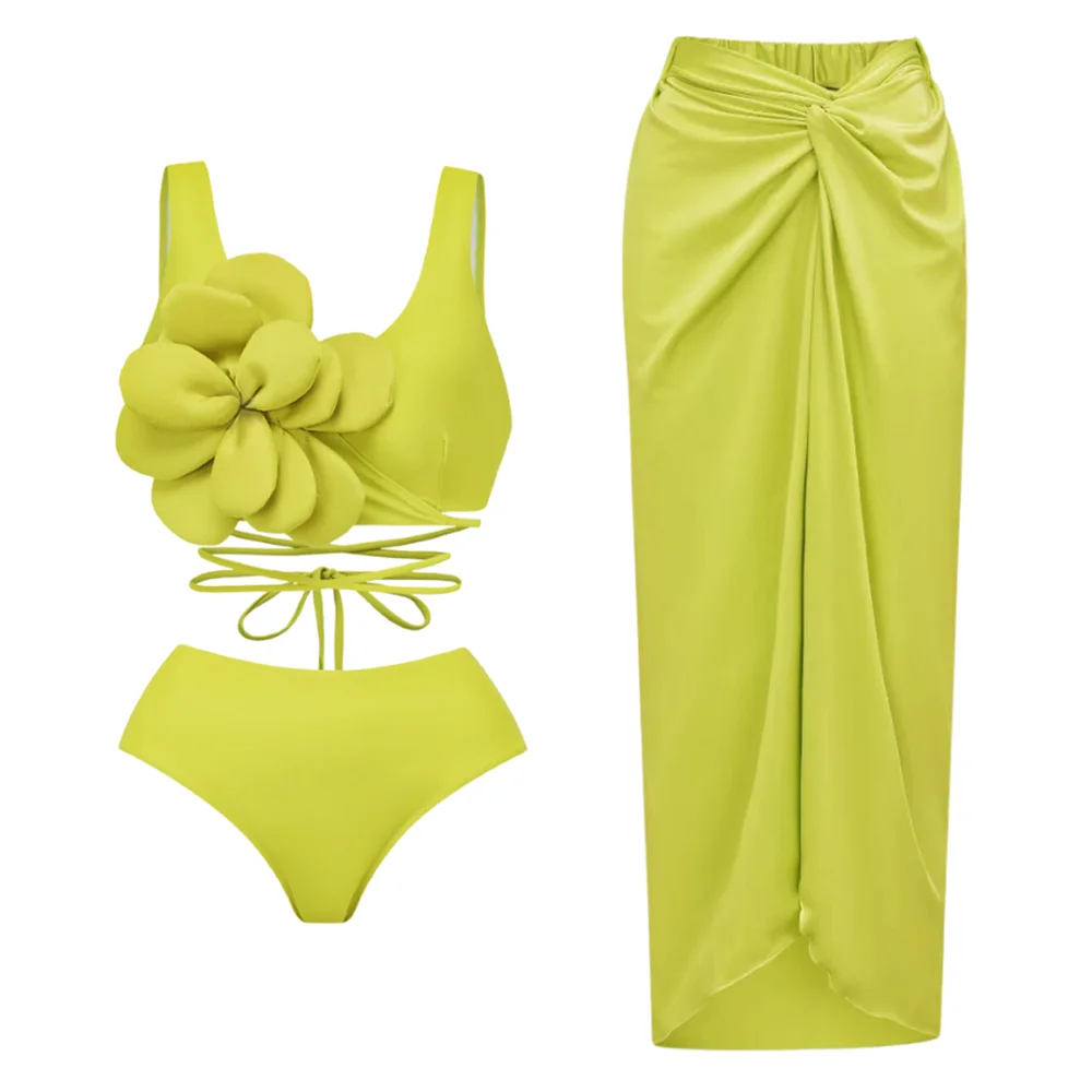 2023 New Arrival Push Up Women Bikini Set Floral Printed Ruffle Bikinis Strappy Bandage Swimwear Brazilian Biquini Bathing Suit SS69 32.69 FL23420G1 / XL