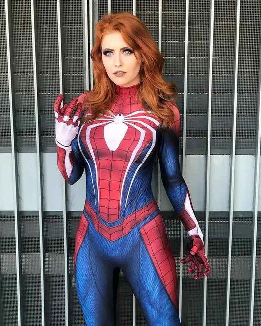 Halloween Woman PS4 Game Spider Superhero Cosplay Costume Bodysuit Zentai Suit Adult  Jumpsuit
