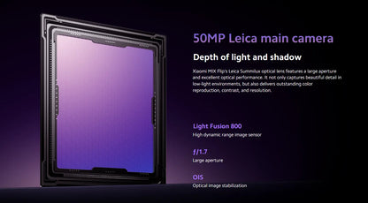 Global Version Xiaomi MIX Flip Snapdragon 8 Gen 3 Smartphone 4.01" All Around Liquid Outer Display 4780mAh Xiaomi Surge Battery SS69