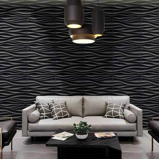 20PCS 3D Wall Panels 30x30cm Indoor Wall Decoration for Living Room Bedroom Hotel Office  Mural Tile-Panel-Mold 3D Wall Sticker