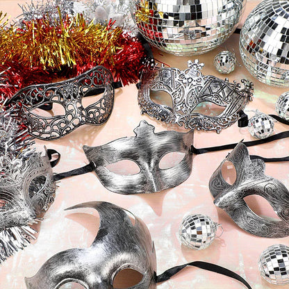24-150Pcs Couple Masquerade Masks Bulk Venetian Carnival Mask Mardi Gras Antique Vintage Mask for Woman Men Prom Party Costume