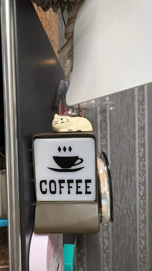 Creative Mini Refrigerator Sticker Convenience Store Magnetic Light Box Display Board with Luminous Light Box Model Ornament