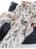 Mauroicardi Men's Faux Fur Wide Leg Pants