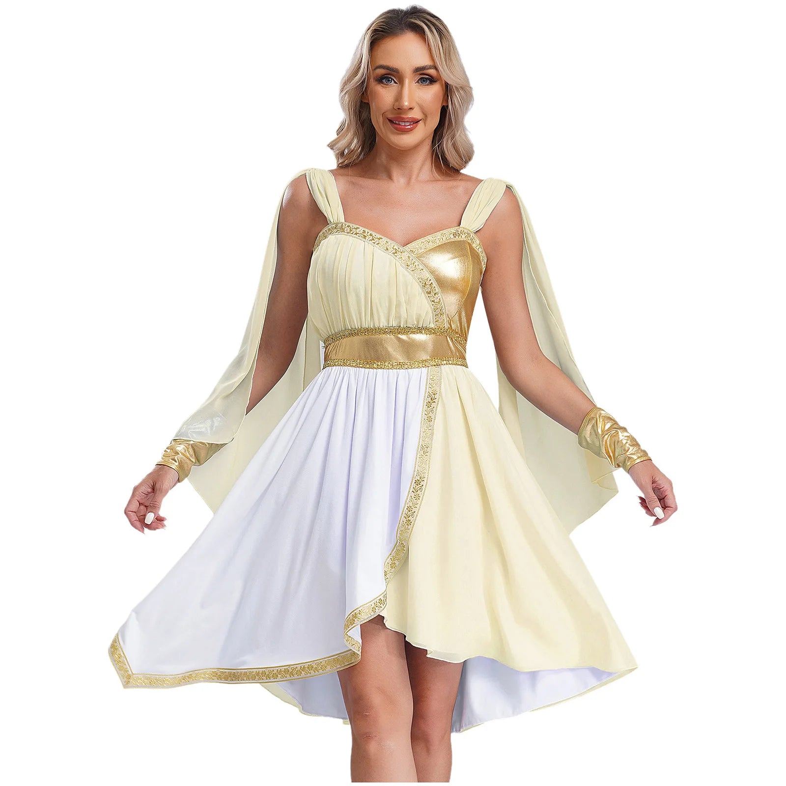 Women's Ancient Greek Goddess Chiffon Cosplay Dress