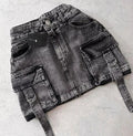 Y2K Retro British Style Flag Graphic Print Mini Shorts Harajuku Gyaru Denim Shorts Women Goth Slim Fit Hip Low Rise Short Pants SS69 44.69 4 / L