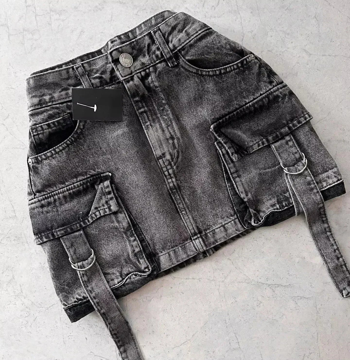Y2K Retro British Style Flag Graphic Print Mini Shorts Harajuku Gyaru Denim Shorts Women Goth Slim Fit Hip Low Rise Short Pants SS69 44.69 4 / L